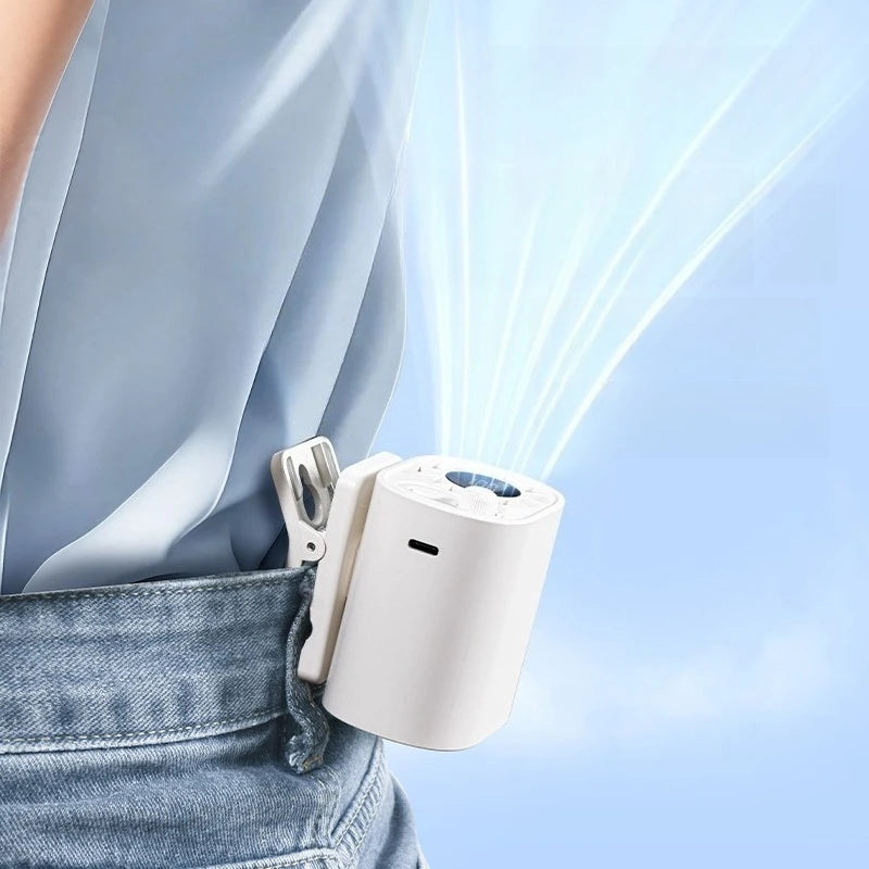 Wiederaufladbarer Ventilator mit LED-Display — Tragbare Frische und langlebiger Akku
