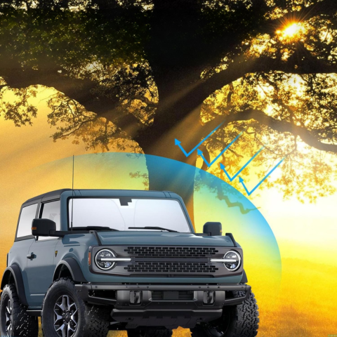 Parasoles plegables para parabrisas — Compatible con 2 y 4 puertas