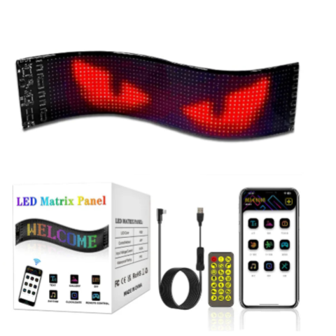شريط LED مرن قابل للبرمجة – رسائل مضيئة مخصصة