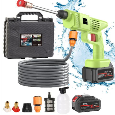 Pistola per Pulizia Senza Filo per Auto – Getto ad Alta Pressione