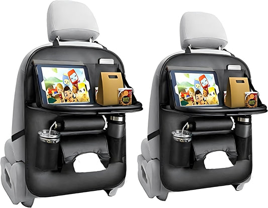 Organizer na tylną część fotela samochodowego z składanym stolikiem — łatwy do zainstalowania i trwały