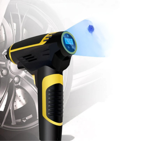 Draagbare Luchtcompressor 120W — Ideaal Voor Auto, Motor En Fiets