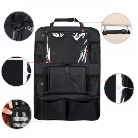 Organizer na tylne siedzenie samochodu — Przestronny i praktyczny schowek