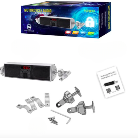 Motorcykelhøjtaler med styrbeslag — Ideel til dine musikrejser