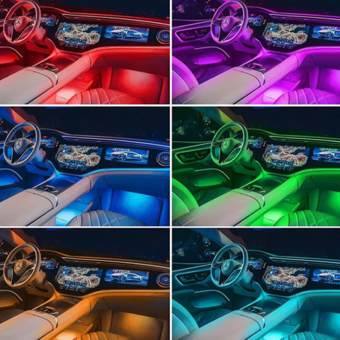 自動車用LEDバンド - RGBインテリア雰囲気