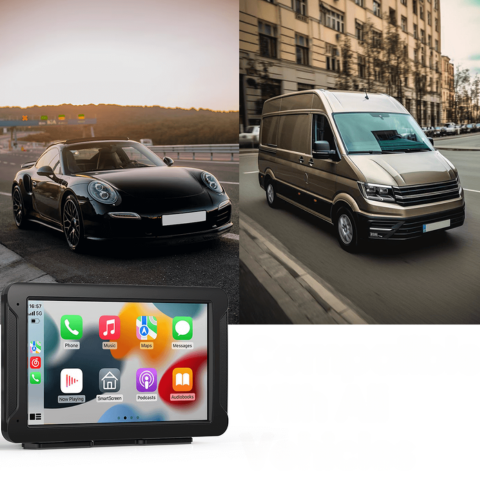 Multimedia multifunksjonssystem for bil — GPS, musikk og ryggekamera