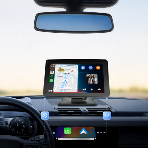 شاشة وسائط متعددة السيارة — CarPlay و Android Auto بدون سلك