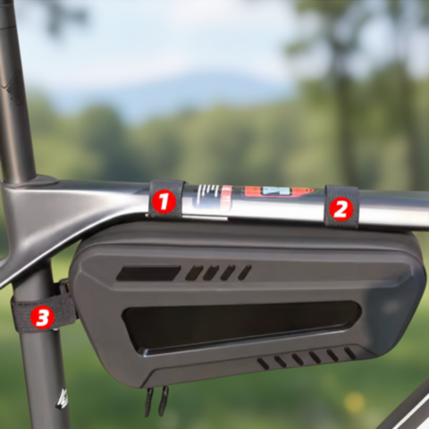 Rigid Waterproof Handlebar Bag — Practical Storage for Bicycle