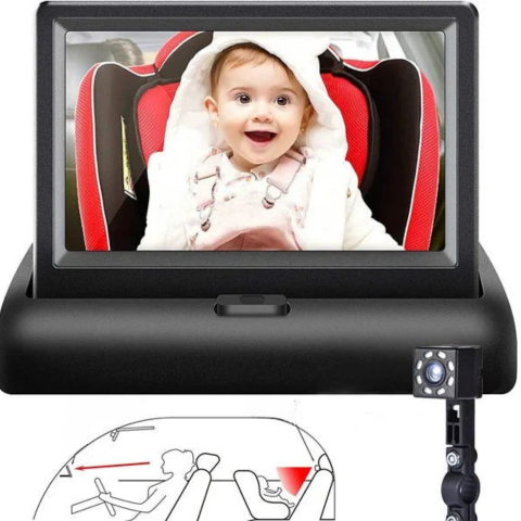 Overvågningskamera til baby i bilen — Sikkerhed og ro på turen