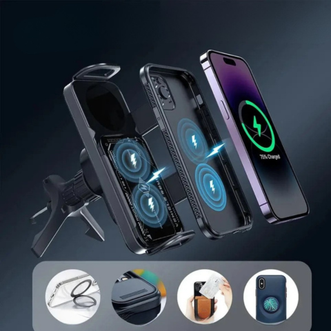 Magnetischer Telefonhalter für das Auto — Schnelle und sichere Befestigung