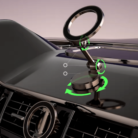 Podpora telefonního magnetu 360° pro auto – ultra stabilní uchycení