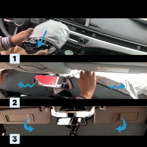 Protecție solară pentru parbriz | Anti-căldură și UV