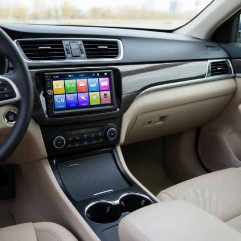 Multimedia-System Auto — Doppel-DIN-Bildschirm & HD-Video-Wiedergabe