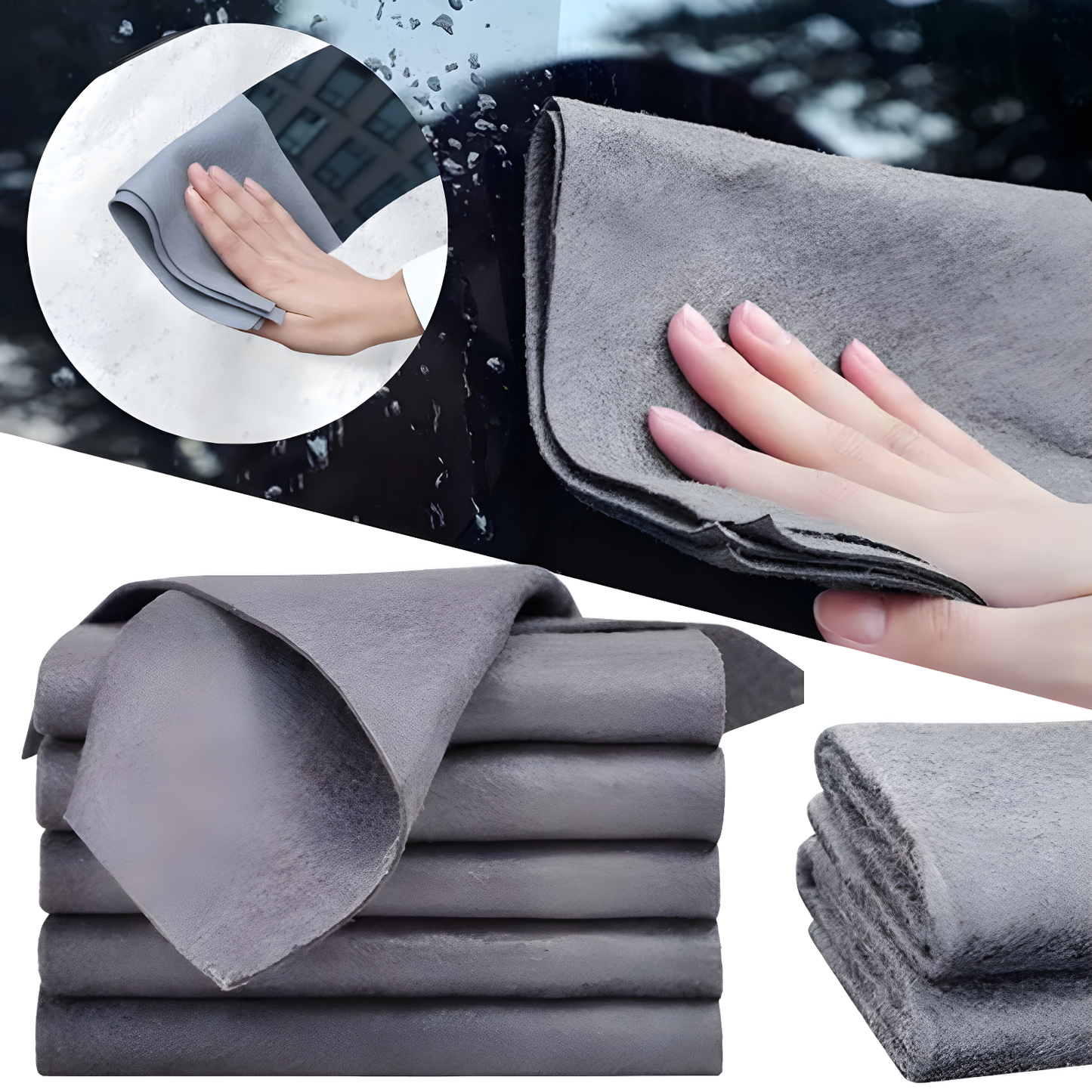 Ultra absorberende microvezel auto chiffon – Krassenvrije carrosseriewas