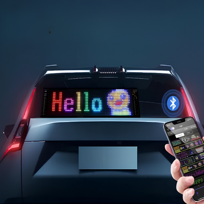 Animated LED Screen For Car – Custom Messages And Emojis 
