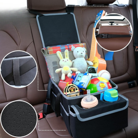 Organizador De Asiento Trasero Plegable — Viaje Bien Organizado 