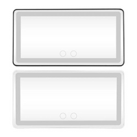 LED Speil for Solskjerm i Bil – Justerbar og Oppladbar Belysning 