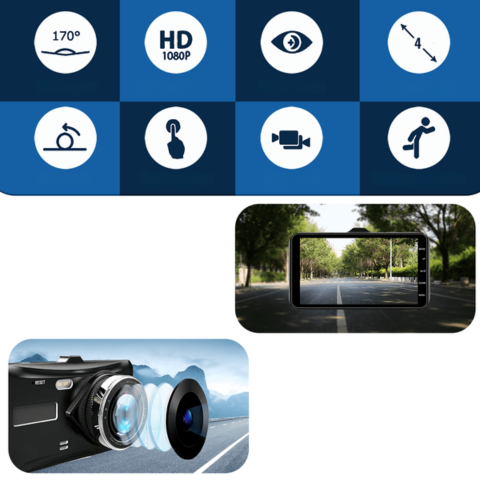 Dashcam Etu- ja Takana – Jatkuva Valvonta Ajoneuvostasi 