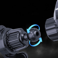 תמיכה לטלפון ברכב – טעינה אלחוטית ותאורת LED 