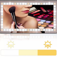 LED Speil for Solskjerm i Bil – Justerbar og Oppladbar Belysning 