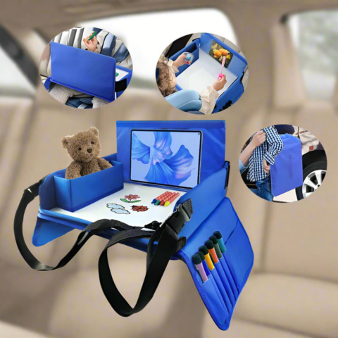 Plataforma Multifuncional Para Asiento De Auto — Ideal Para Viajes En Familia 