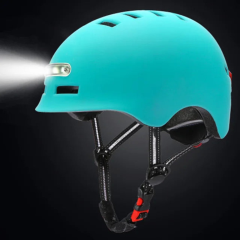 Urban Bicycle Helmet – With Front And Rear LED Lighting 