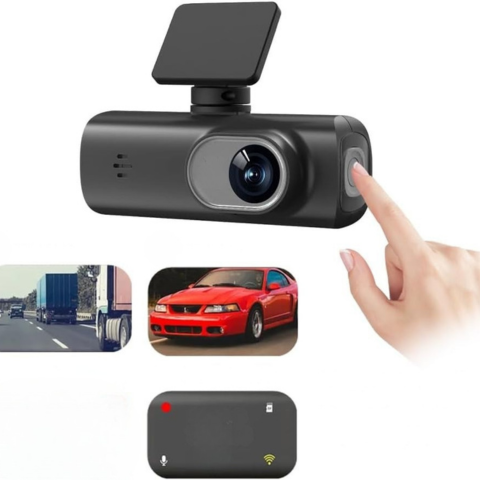 Dashcam Podwójny Obiektyw – Całkowita Kontrola i Połączenie WiFi 