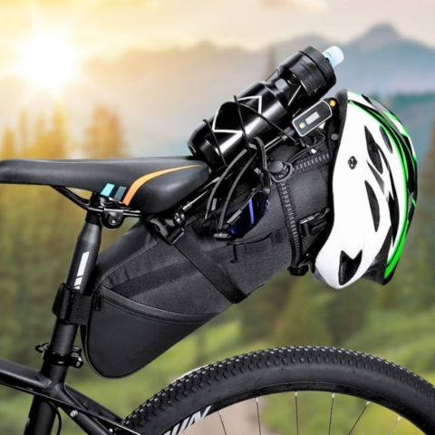 Große Fahrradtasche — Wasserdicht & Reflektierend 