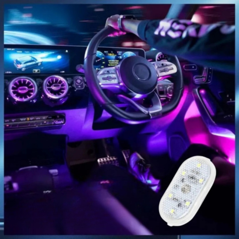 Illuminazione LED Auto Senza Fili – Atmosfera Luminoso e Facile da Installare 