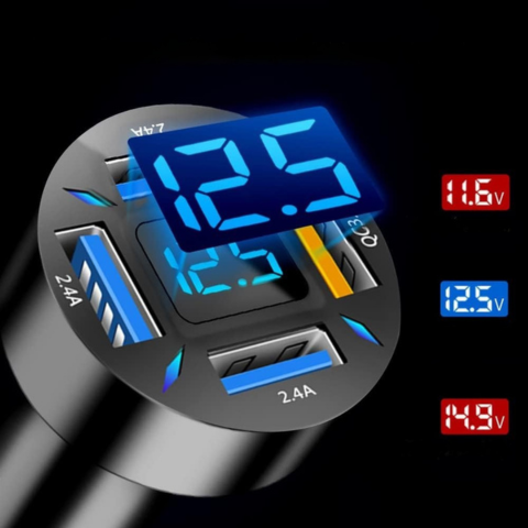 Încărcător universal pentru bricheta mașinii și multi-USB 