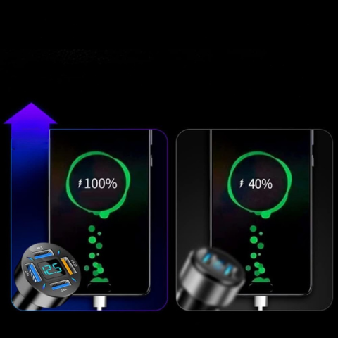 Încărcător universal pentru bricheta mașinii și multi-USB 
