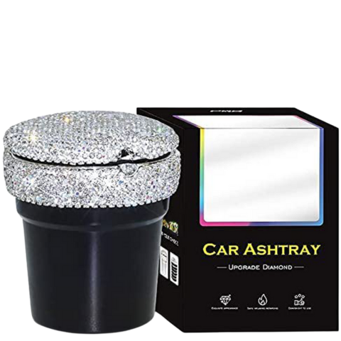 Mini-Auto-Aschenbecher Glänzend - Elegantes Design & Rauchverschluss