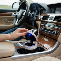 Mini-Auto-Aschenbecher Glänzend - Elegantes Design & Rauchverschluss