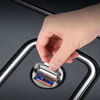 شاحن سيارة مدمج – منفذ USB مزدوج وسريع 