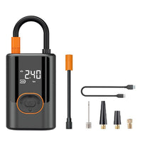 Přenosný nafukovač pneumatik s digitálním manometrem 