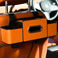 車の後部座席オーガナイザー — 実用的で整頓された収納 