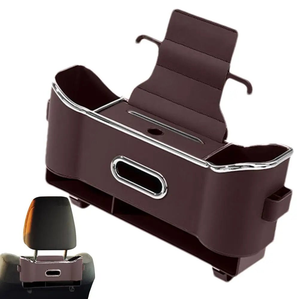 Baksätesorganisatör med krokar och förvaringslåda - optimerat utrymme och städad bil