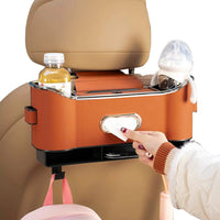 Baksätesorganisatör med krokar och förvaringslåda - optimerat utrymme och städad bil